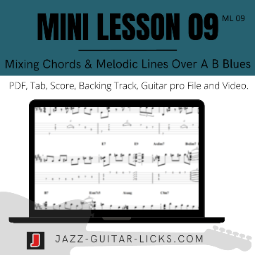 Mini jazz guitar lesson pdf video guitarpro