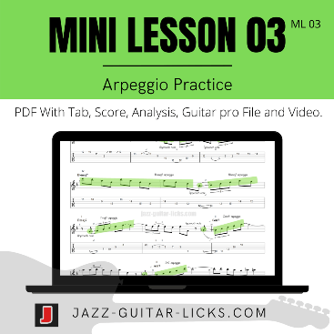 Mini jazz guitar lesson arpeggios