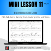 Blue bossa solo lines for guitar