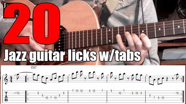 Miniature jazz guitar licks 2 5 1