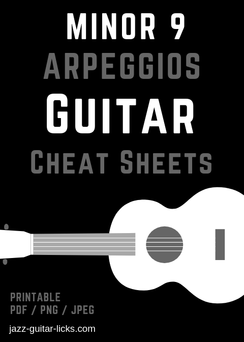 Minor 9 Arpeggios - Cheat Sheets for Guitar