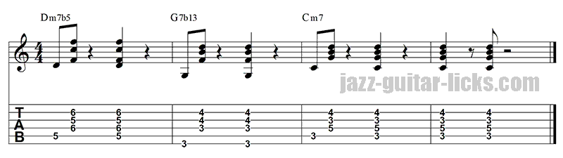 Minor ii valt i chord progression 2