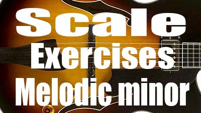 Minor scale guitar exercices