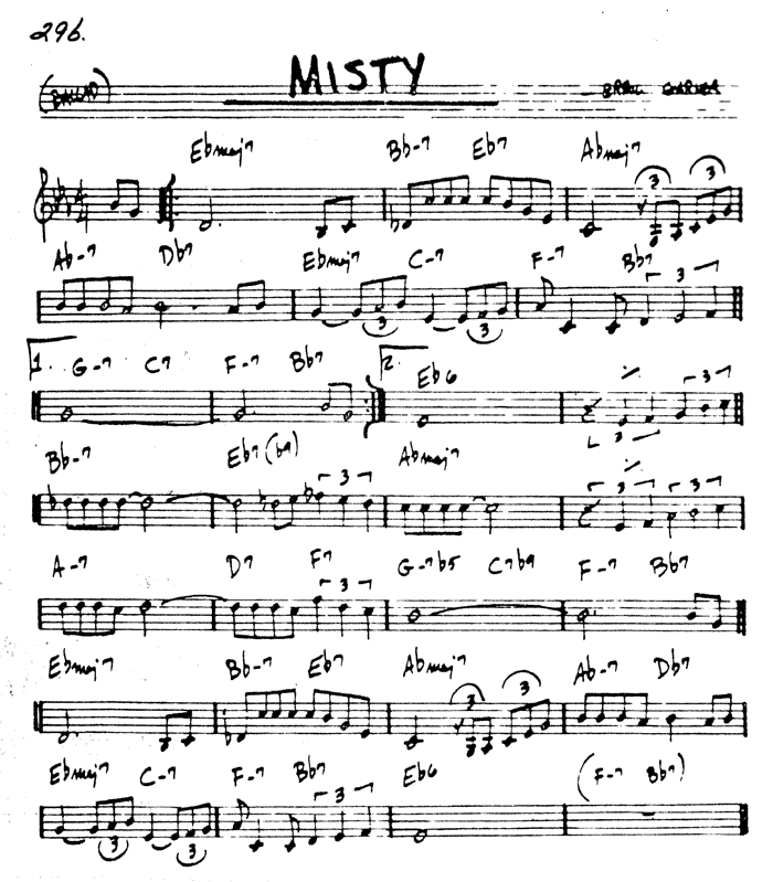 Misty - jazz standard - erroll garner