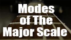 Modes of the major scale guitar lesson