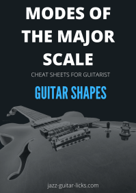 Modes of the major scales for guitar
