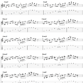 Ninth arpeggios cycle of 4ths thumbnail 1