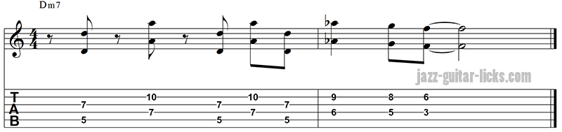 Octave guitar lick