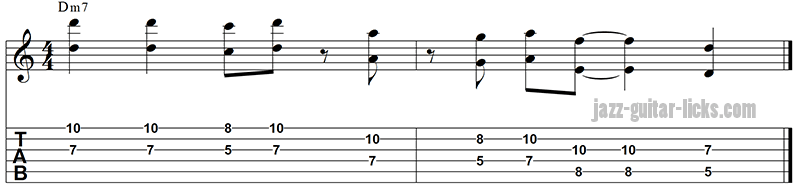 Octave guitar lick 4