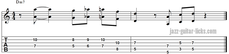 Octave jazz line for guitar