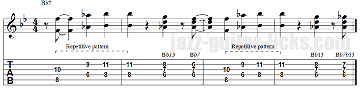 Octave lick jazz blues guitar