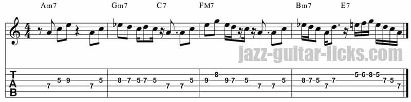 Pat martino jazz guitar lick