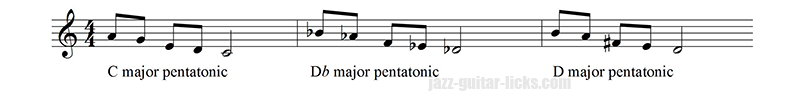 Pentatonic scale down down