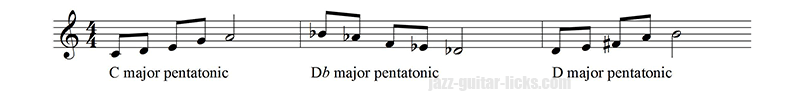 Pentatonic scale up down