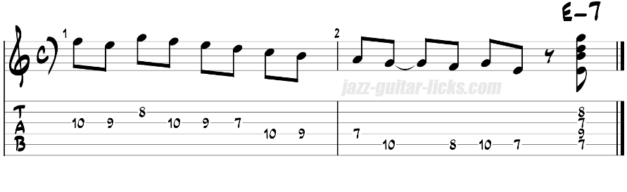 Phrygian guitar licks