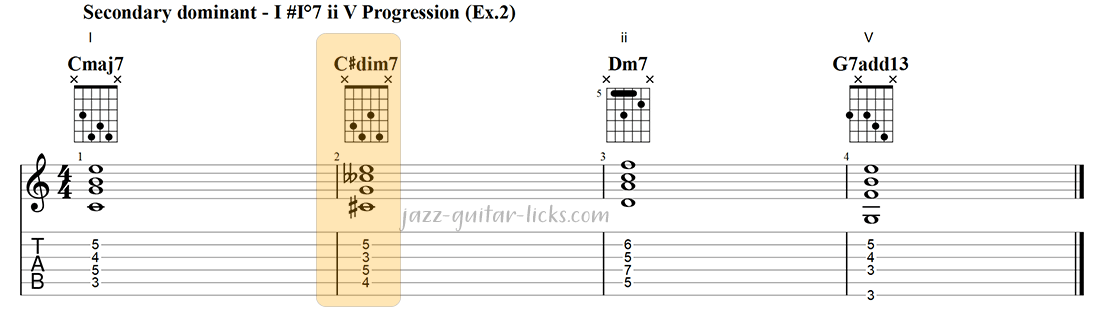 Secondary dominant 6 2 5 2 exercise 2