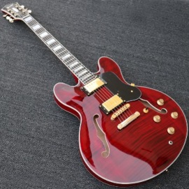 Semi hollow body guitar