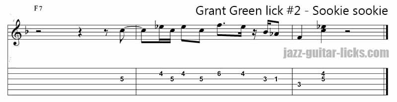 Sookie sookie grant green guitar lick 2