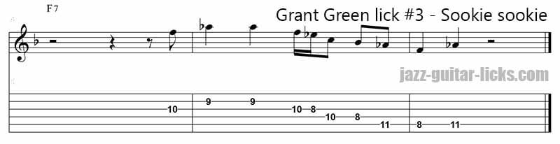 Sookie sookie grant green guitar lick 3