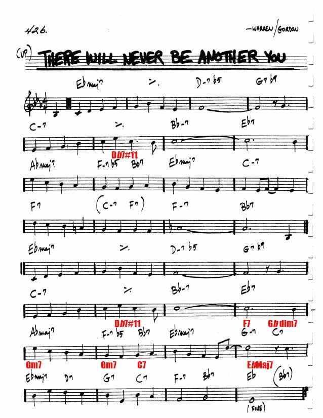 There will never be another you - Jazz standard