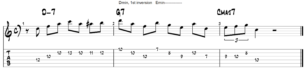 Triad pairs guitar exercise 2