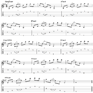 Three Note Arpeggios In Fourths On Guitar - Free PDF & Video